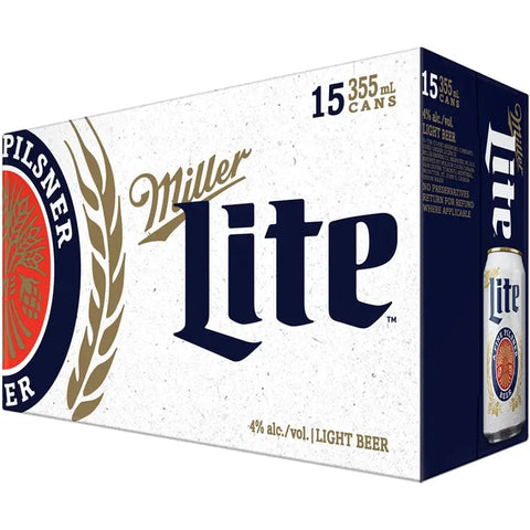 MILLER LITE 15 PK CAN
