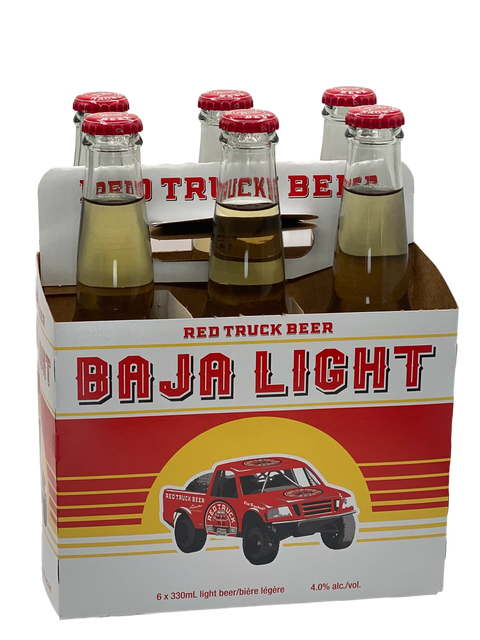 Lot de 6 bouteilles de bière Red Truck Baja Light