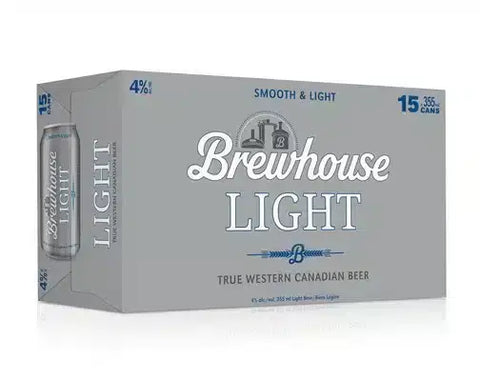 BREWHOUSE LIGHT 15 PK CAN