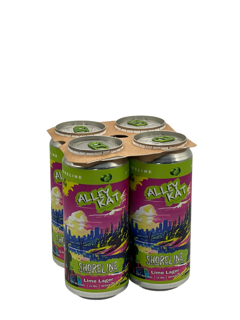 Alley Kat Shoreline Lime Lager 4 Pack Cans