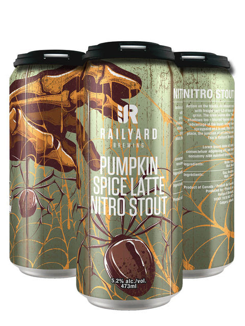 Railyard Brewing Pumpkin Spice Latte Nitro Stout 4 Pack Cans