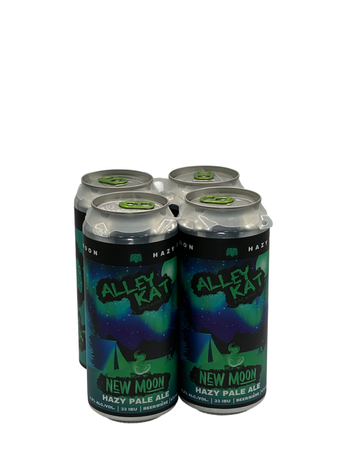 Alley Kat New Moon Hazy Pale Ale, paquet de 4 canettes