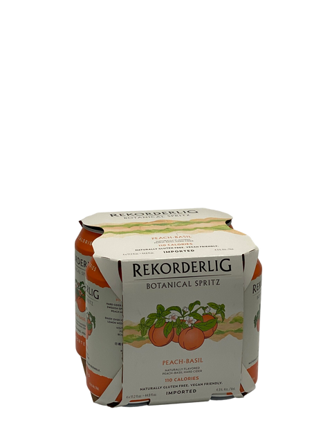 Rekorderlig Botanical Peach Basil Cider 4 Pack Cans