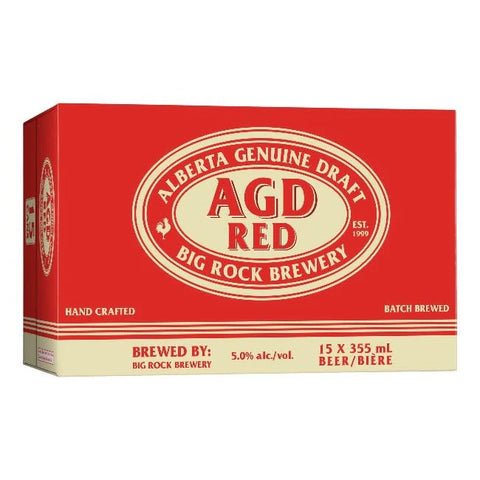 AGD Alberta Genuine Draft Red Lager 15 Pack Cans
