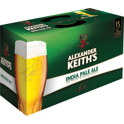 Pack de 15 canettes de bière India Pale Ale d'Alexander Keith