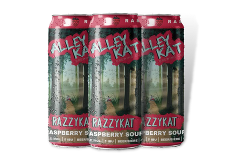 Alley Kat Razzykat Raspberry Sour, paquet de 4 canettes