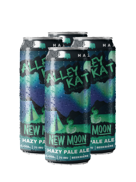 Alley Kat New Moon Hazy Pale Ale, paquet de 4 canettes