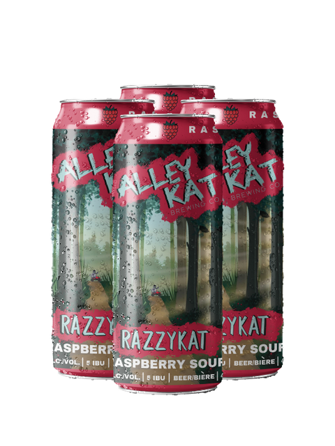 Alley Kat Razzykat Raspberry Sour, paquet de 4 canettes