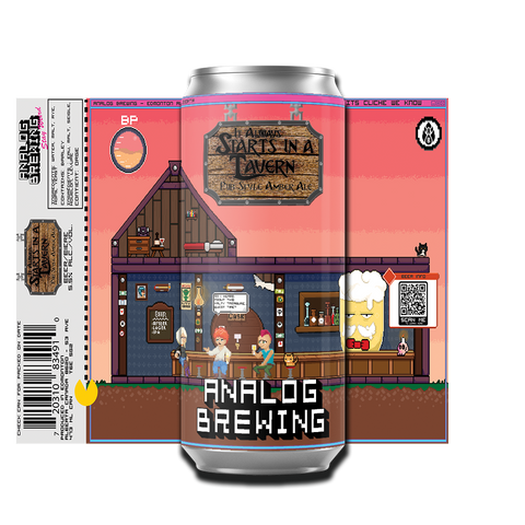 Analog Brewing It Always Starts In A Tavern Pub Style Amber Ale 4 Pack Cans