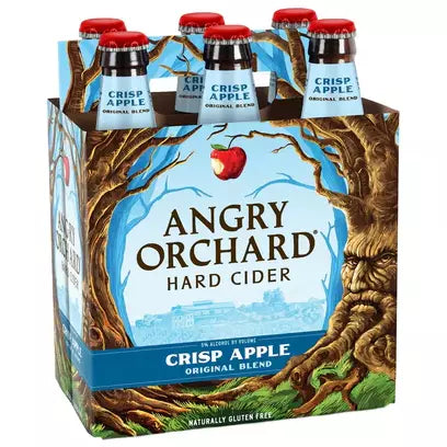 Cidre de pomme croustillant Angry Orchard, paquet de 6 bouteilles