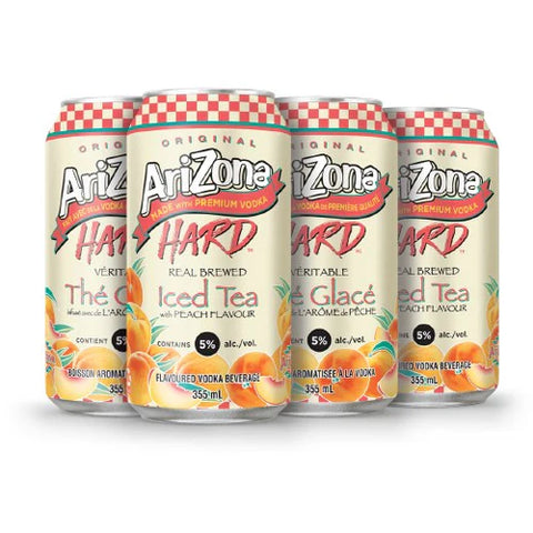 THÉ GLACÉ À LA PÊCHE DUR D'ARIZONA, PAQUET DE 6
