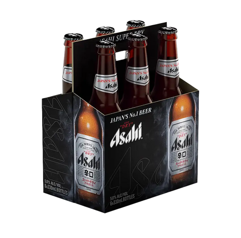 Asahi Super Dry 6 Pack Bottles
