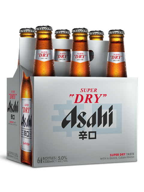 Lot de 6 bouteilles Asahi Super Dry