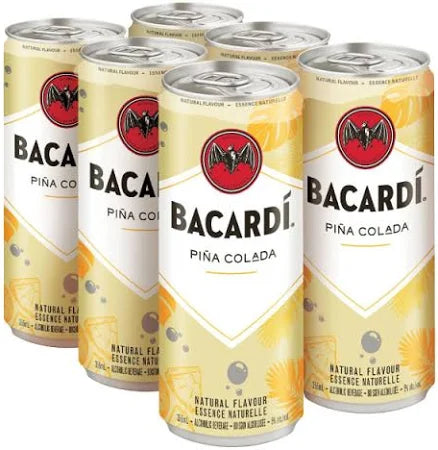 Bacardi Pina Colada 6 Pack Cans