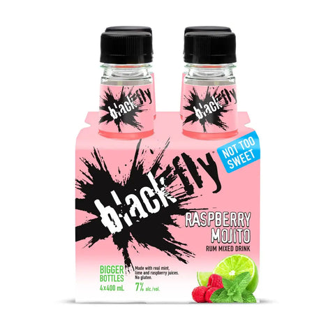 BLACK FLY RHUM MOJITO FRAMBOISE PACK DE 4 BTE