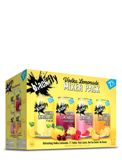 Black Fly Vodka Lemonade Mixer 12 Pack Cans