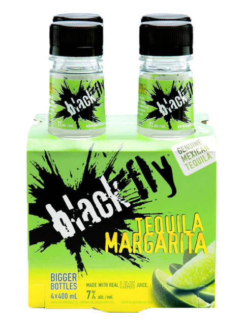 Black Fly Tequila Margarita 4 Pack Bottles