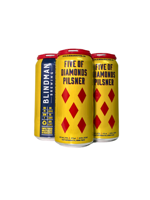 Blindman Five Of Diamonds Pilsner, pack de 4 canettes