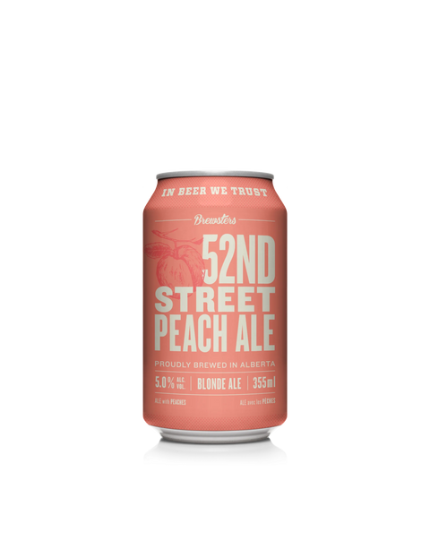 Brewsters Brewing 52nd Street Peach Ale 6 Pack Cans