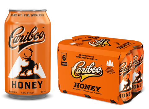 Cariboo Honey Lager 6 Pack Cans