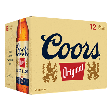 Bouteilles Coors Original, pack de 12