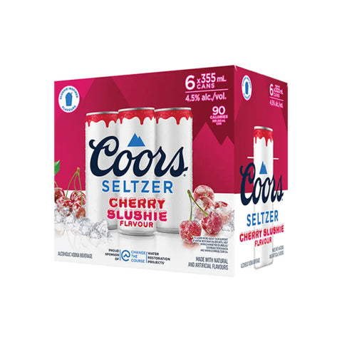 Coors Seltzer Slushie Cherry 6 Pack Cans