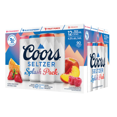 Coors Seltzer Splash 12 Pack Cans