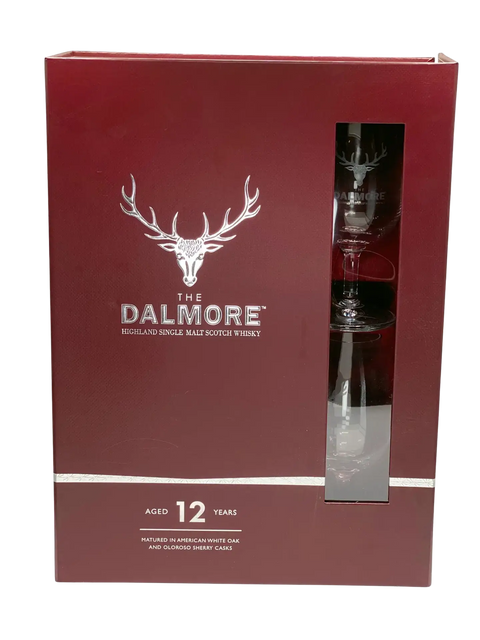 The Dalmore 12 Year Old Highland Single Malt Scotch Whisky 750 mL Gift Pack