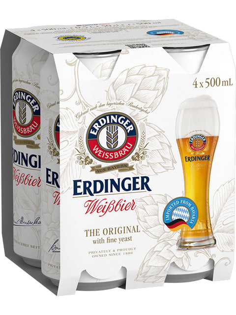 Erdinger Weissbier 4 Pack Cans