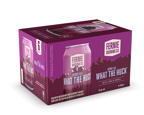 Fernie Brewing What the Huck Huckleberry Ale, paquet de 6 canettes