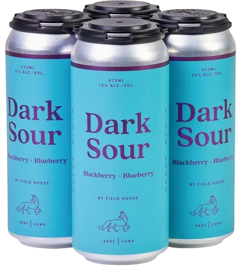 Field House Dark Sour, mûres et myrtilles, paquet de 4 canettes
