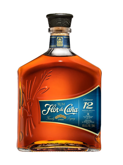 Flor de Caña Centenario 12 Year Old Rum 750 mL