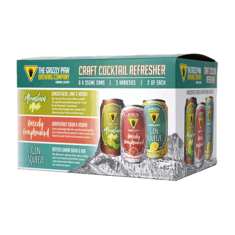 Grizzly Paw Craft Cocktail Refresher 6 Pack Cans