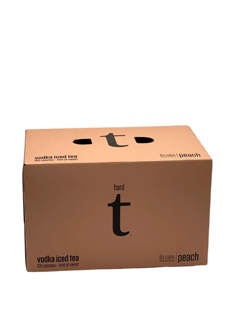 Hard T Peach Vodka Iced Tea 6 Pack Cans