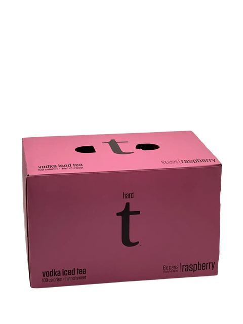 Hard T Raspberry Vodka Iced Tea 6 Pack Cans