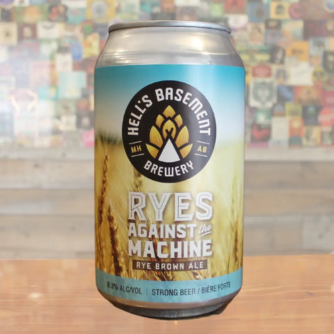 Hell's Basement Ryes Against The Machine Rye Brown Ale 6 Pack Cans