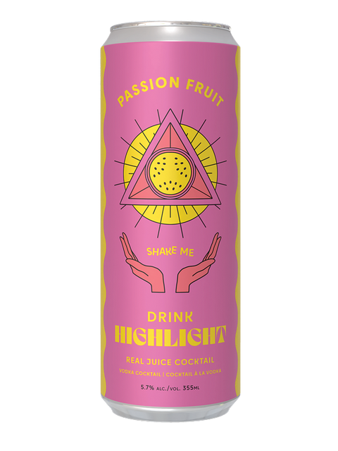Cocktail de fruits de la passion Highlight, pack de 4 canettes