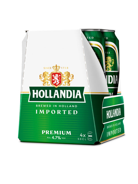 Hollandia Premium Lager 4 Pack Cans