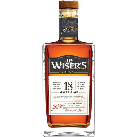 J.P. Wiser's 18 Year Old Canadian Whisky 750 mL