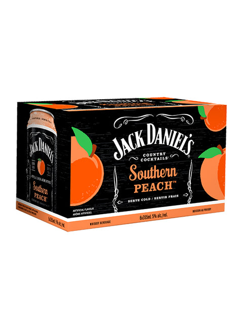 Jack Daniel’s Country Cocktails Southern Peach 6 Pack Cans