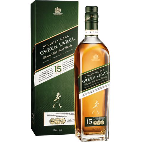 Johnnie Walker Green Label 15 Year Old Blended Scotch Whisky 750 mL