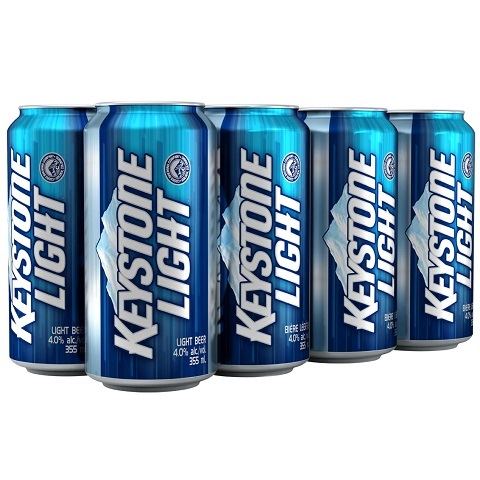 Lot de 8 canettes Keystone Light