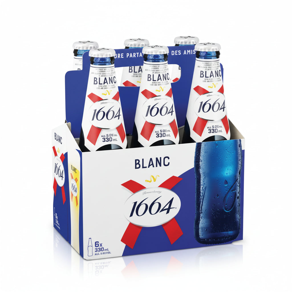 洋楽 BOOKIE Kronenbourg-1664-Blanc-6-Pack-