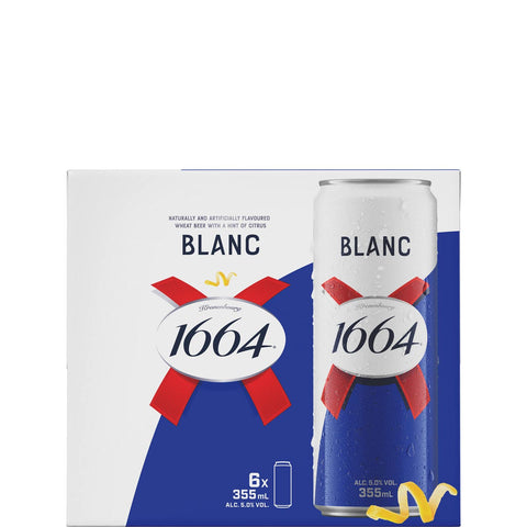 Kronenbourg 1664 Blanc Lot de 6 canettes