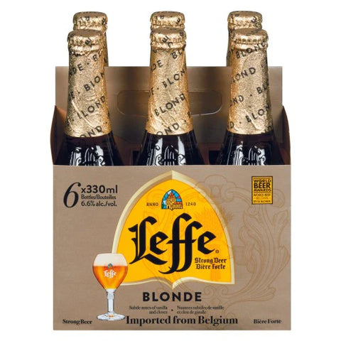 Leffe Blonde, lot de 6 bouteilles
