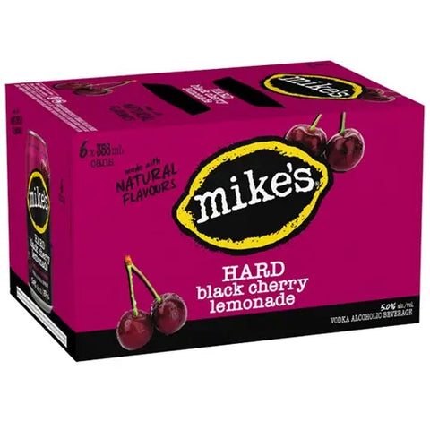 LIMONADE MIKES HARD À LA CERISE NOIRE, PAQUET DE 6