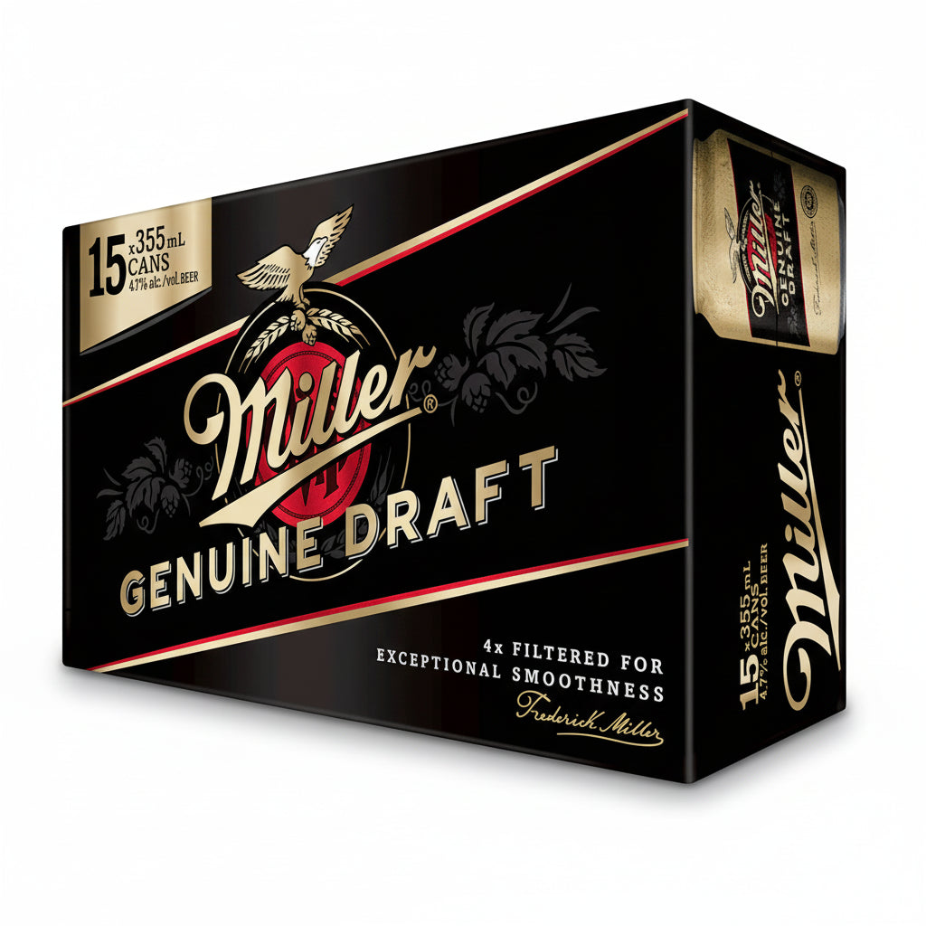 Miller Genuine Draft 30缶パック Miller Genuine Draft 30 pack 12 oz. Can - Yankee Spirits
