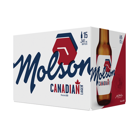 Bouteilles Molson Canadian, paquet de 15