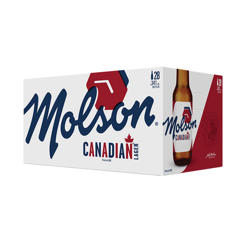 Bouteilles Molson Canadian, paquet de 28