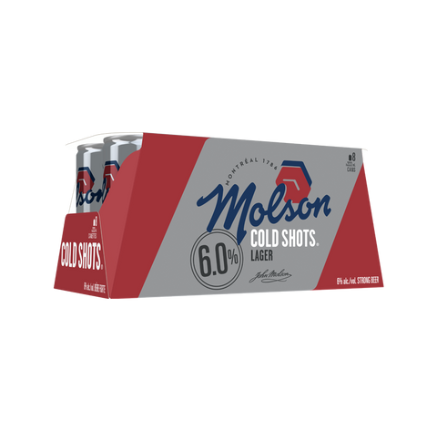 Molson Canadian Cold Shots, paquet de 8 canettes